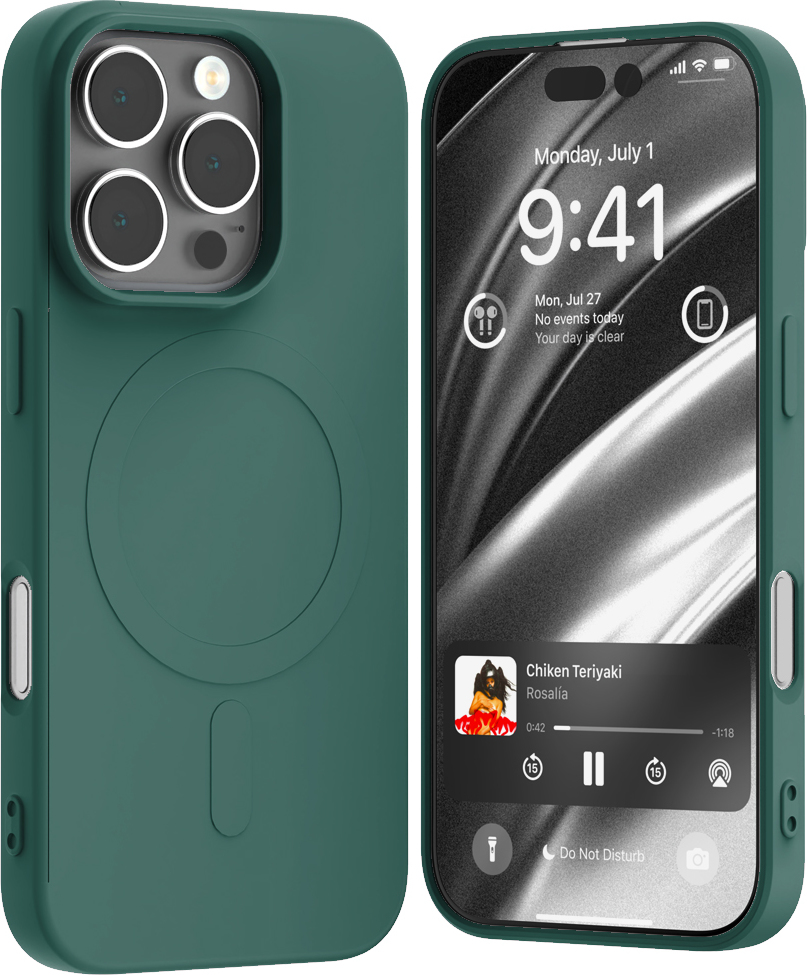 Mercury Ochranný kryt na iPhone 16 Pro - Mercury, SemiSilicon MagSafe Green