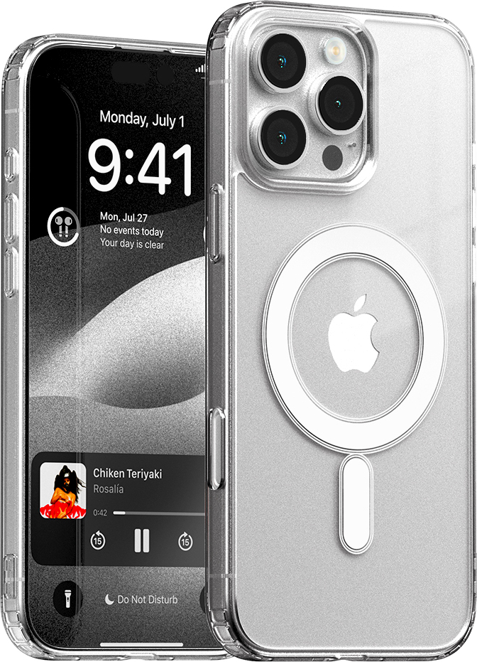 Mercury Ochranný kryt na iPhone 16 Pro MAX - Mercury, JelHard MagSafe Transparent