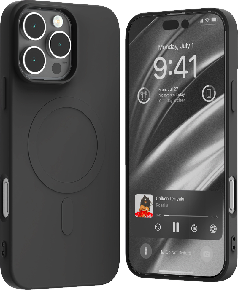 Mercury Ochranný kryt na iPhone 16 Pro MAX - Mercury, SemiSilicon MagSafe Black