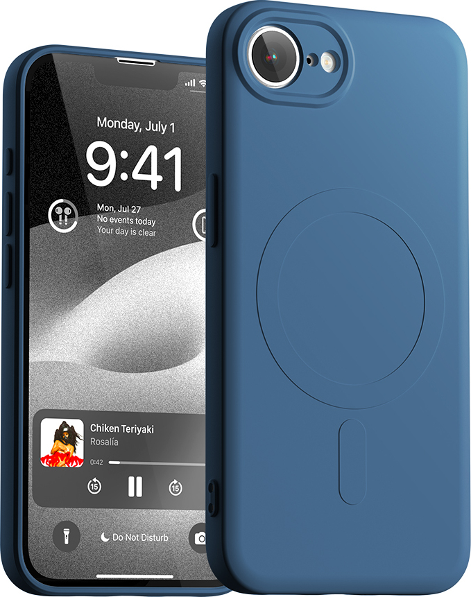 Mercury Ochranný kryt na iPhone 16e - Mercury, SemiSilicon MagSafe Blue