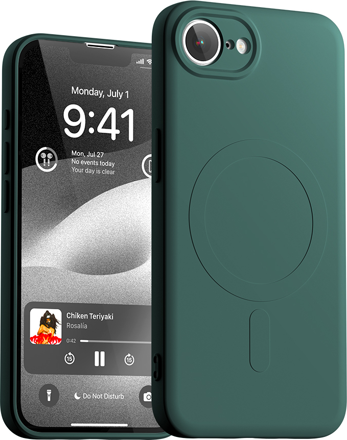 Mercury Ochranný kryt na iPhone 16e - Mercury, SemiSilicon MagSafe Green