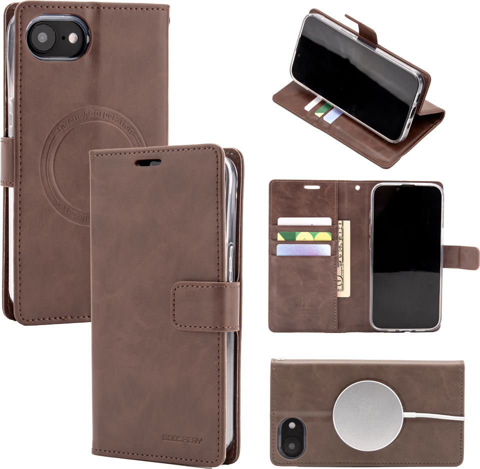 Mercury Ochranné pouzdro na iPhone 16e - Mercury, Bluemoon MagSafe Brown