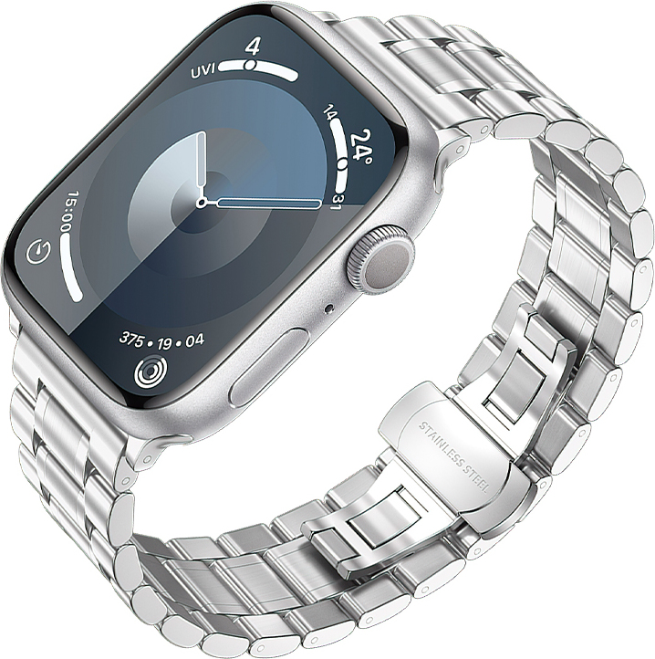 Hoco Řemínek na Apple Watch 44mm / 45mm / 46mm / 49mm - Hoco, WA32 Grand Silver