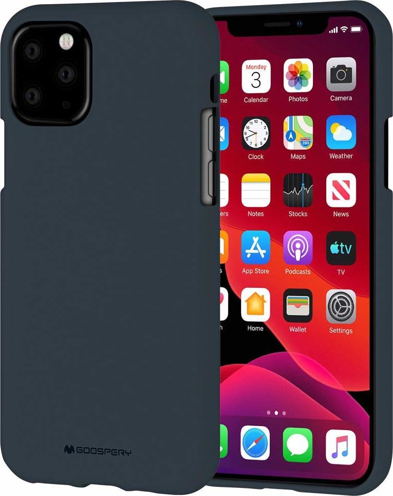 Mercury Ochranný kryt pro iPhone 11 Pro - Mercury, Soft Feeling Midnight Blue