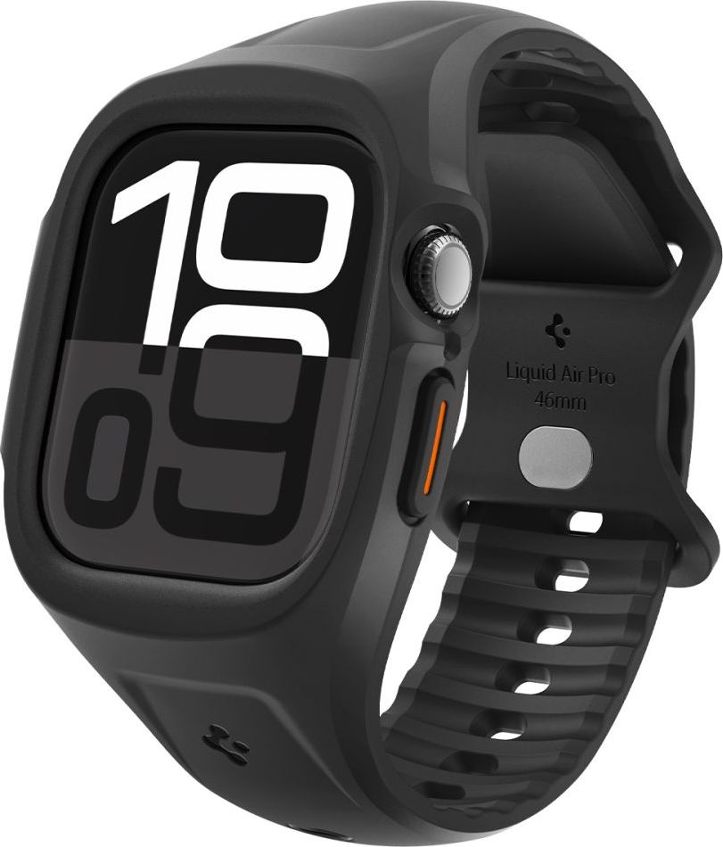 Spigen Liquid Air Pro kryt s řemínkem Apple Watch 10 (46mm) černý