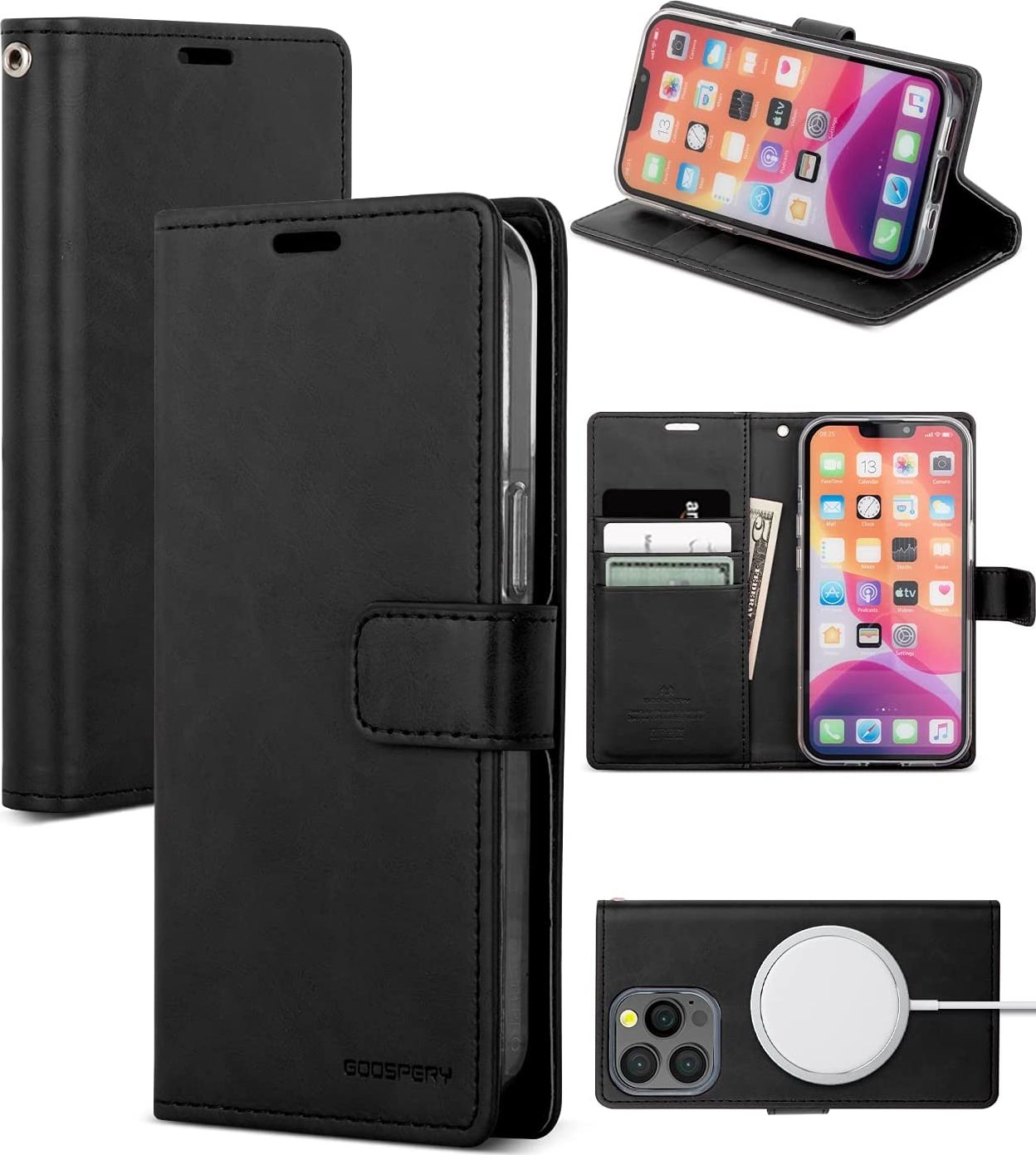 Mercury Ochranné pouzdro pro iPhone 13 Pro MAX - Mercury, Bluemoon Diary Black