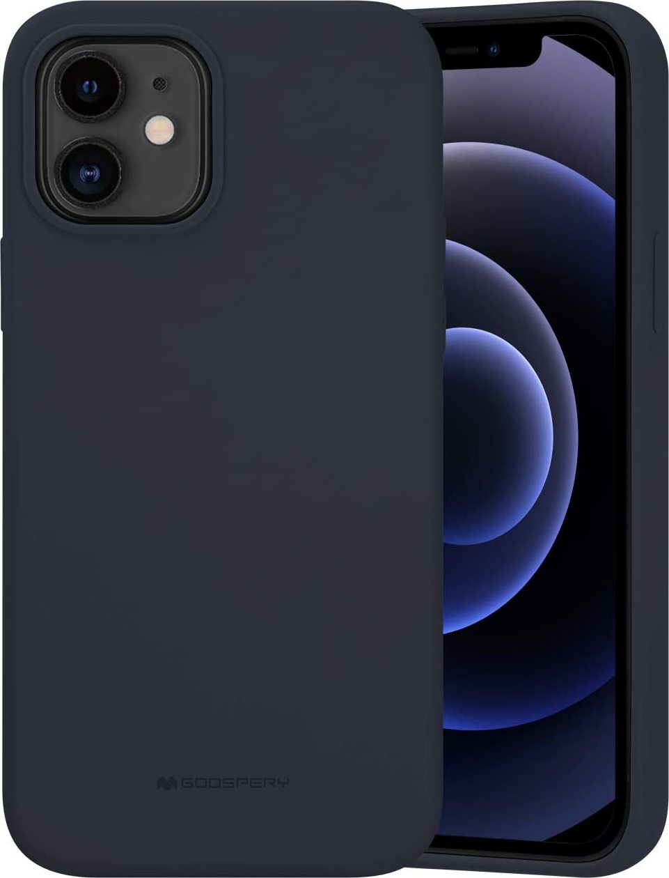 Mercury Ochranný kryt pro iPhone 12 / 12 Pro - Mercury, Silicone Navy