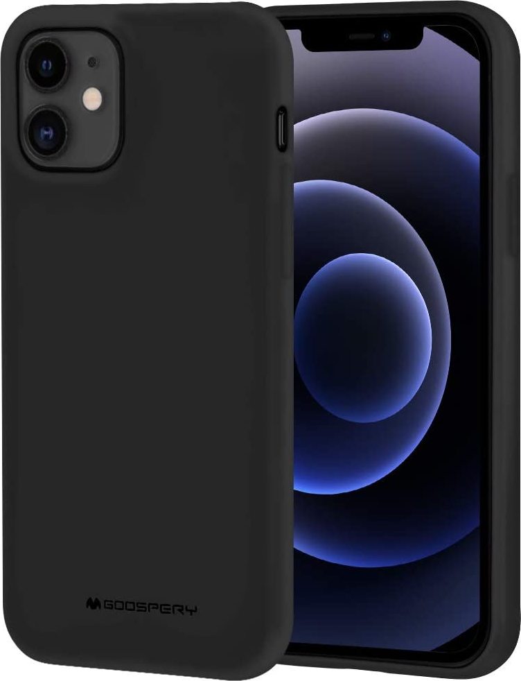 Mercury Ochranný kryt pro iPhone 12 / 12 Pro - Mercury, Soft Feeling Black