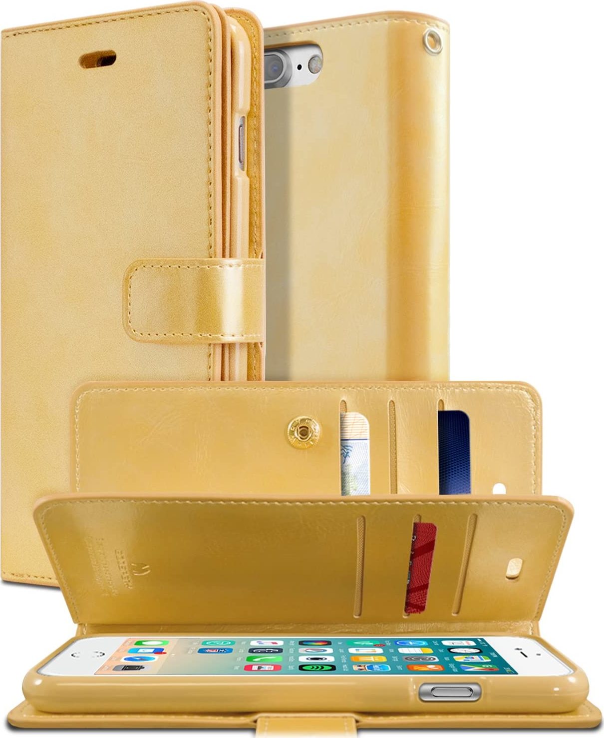 Mercury Knížkové pouzdro na iPhone 7 Plus / 8 Plus - Mercury, Mansoor Diary Gold