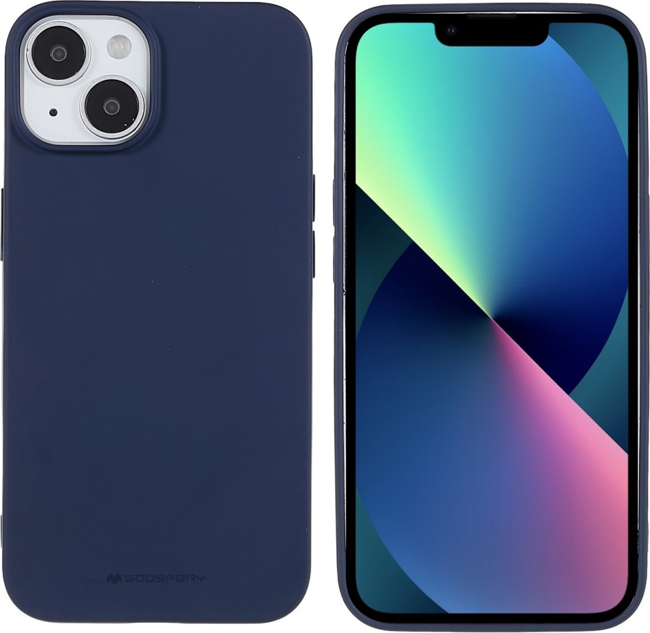 Mercury Ochranný kryt na iPhone 15 - Mercury, Soft Feeling Midnight Blue