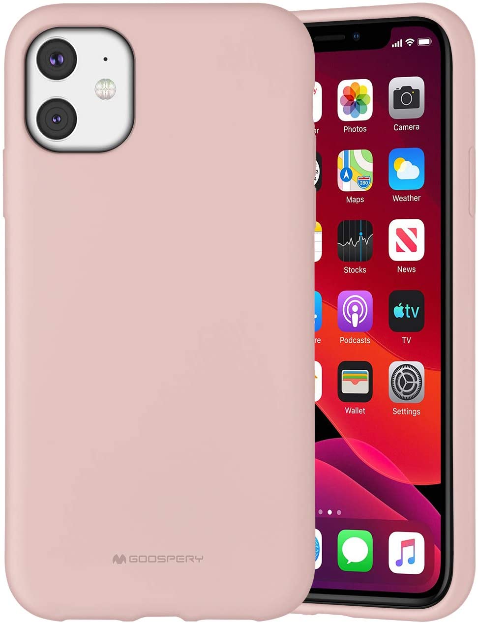 Mercury Ochranný kryt pro iPhone 11 - Mercury, Silicone Pink Sand
