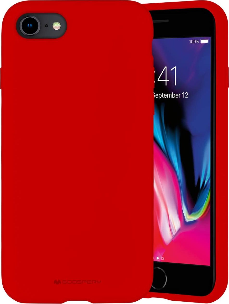 Mercury Ochranný kryt pro iPhone 7 / 8 / SE (2020/2022) - Mercury, Silicone Red