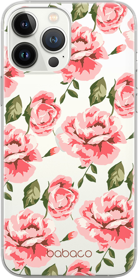 Babaco Ochranný kryt na iPhone 16 - Babaco, Flowers 013 Transparent