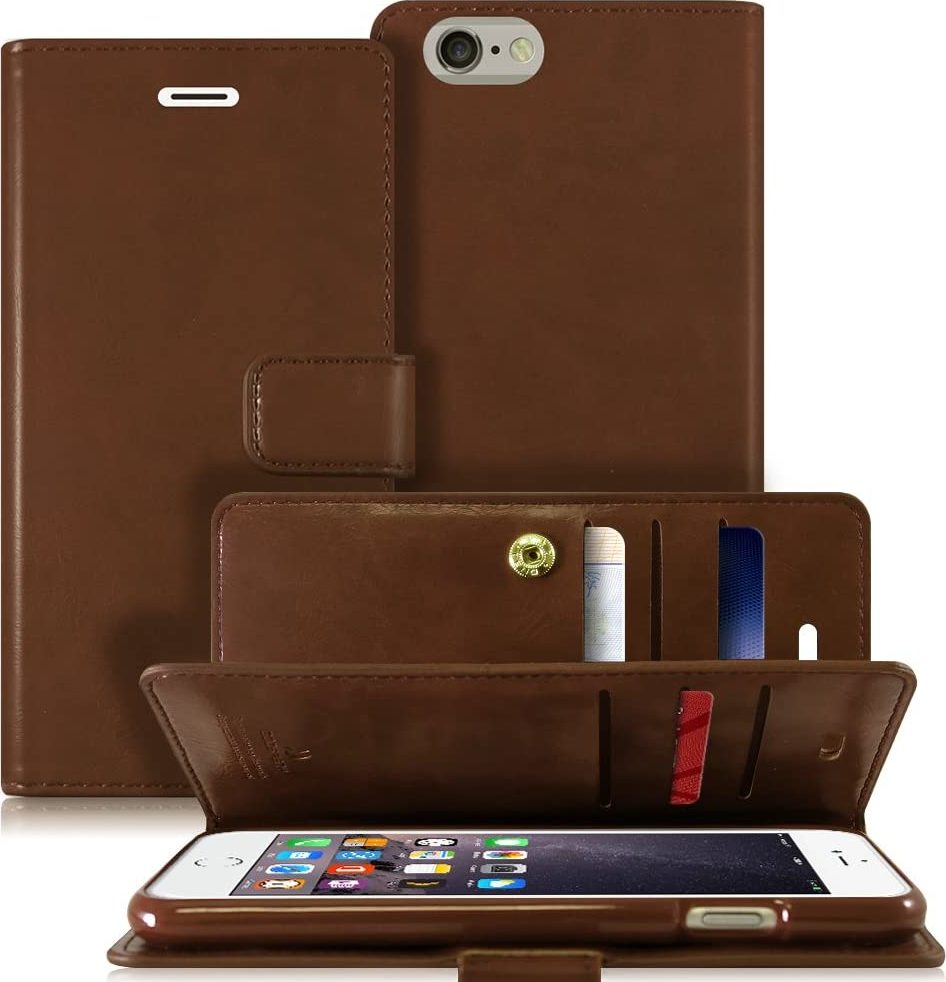 Mercury Knížkové pouzdro na iPhone 6 / 6S - Mercury, Mansoor Diary Brown