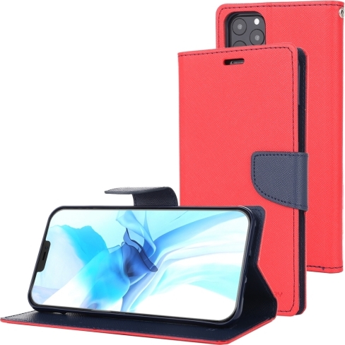 Mercury Pouzdro na iPhone 12 / 12 Pro - Mercury, Fancy Diary Red/Navy