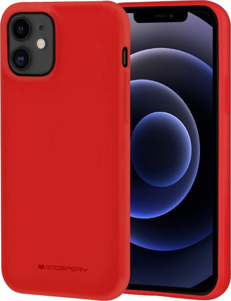 Mercury Ochranný kryt pro iPhone 12 / 12 Pro - Mercury, Soft Feeling Red