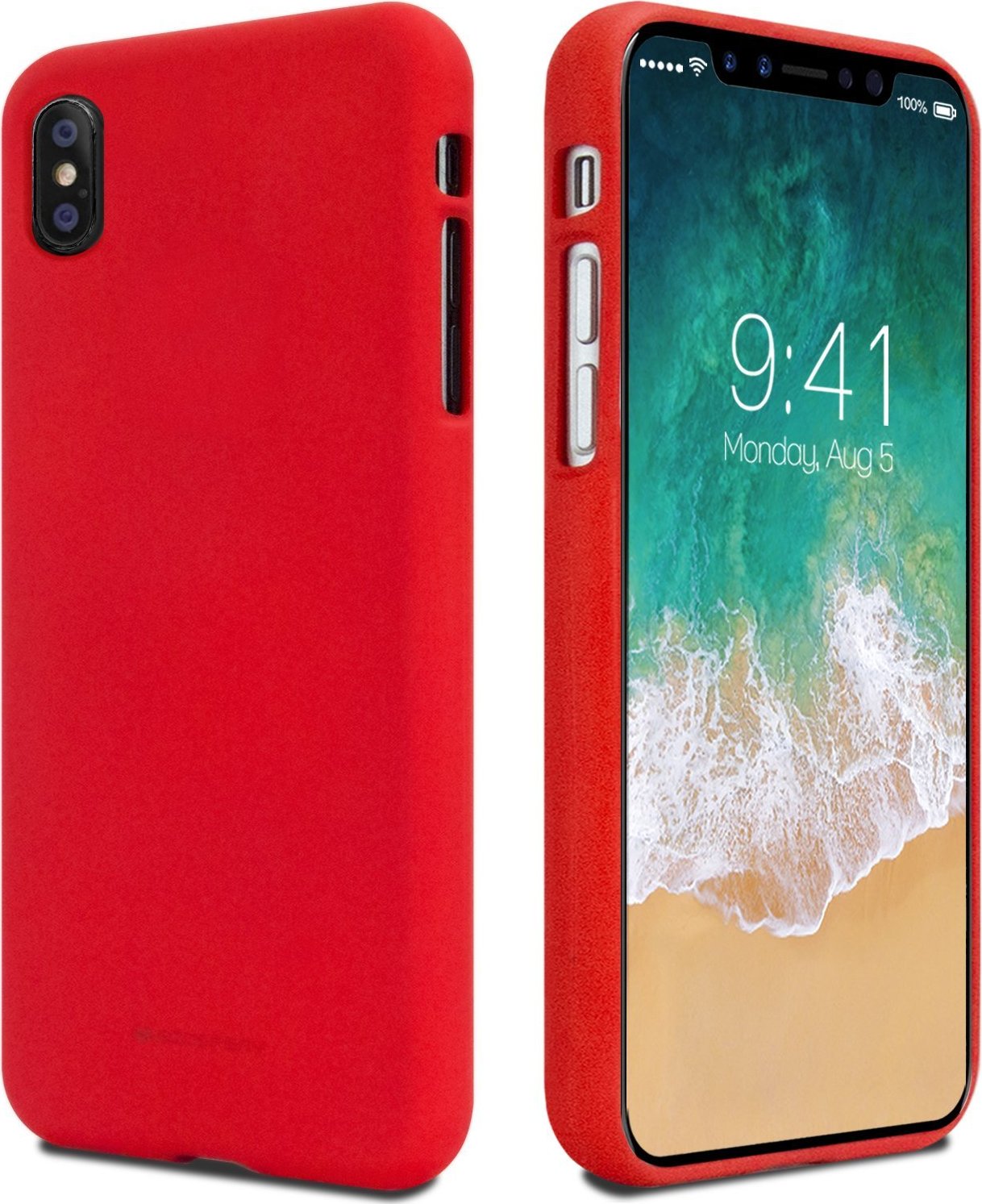 Mercury Ochranný kryt pro iPhone XS / X - Mercury, Soft Feeling Red