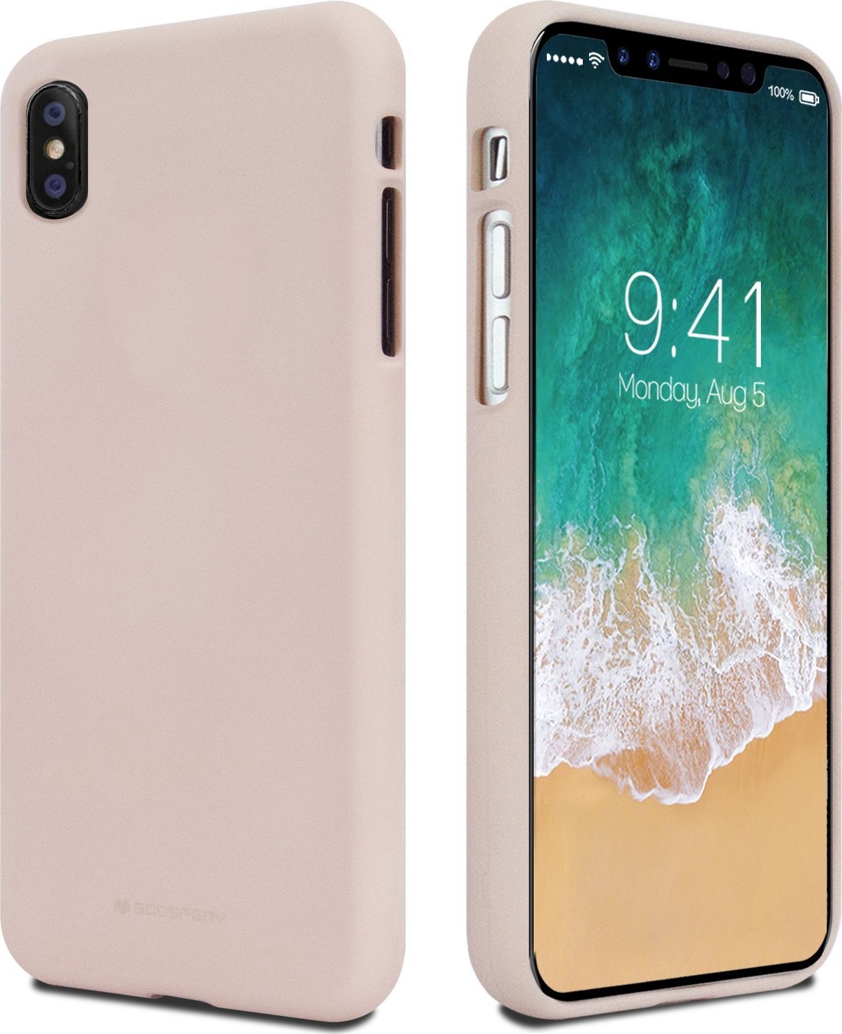 Mercury Ochranný kryt pro iPhone XS / X - Mercury, Soft Feeling Pink Sand