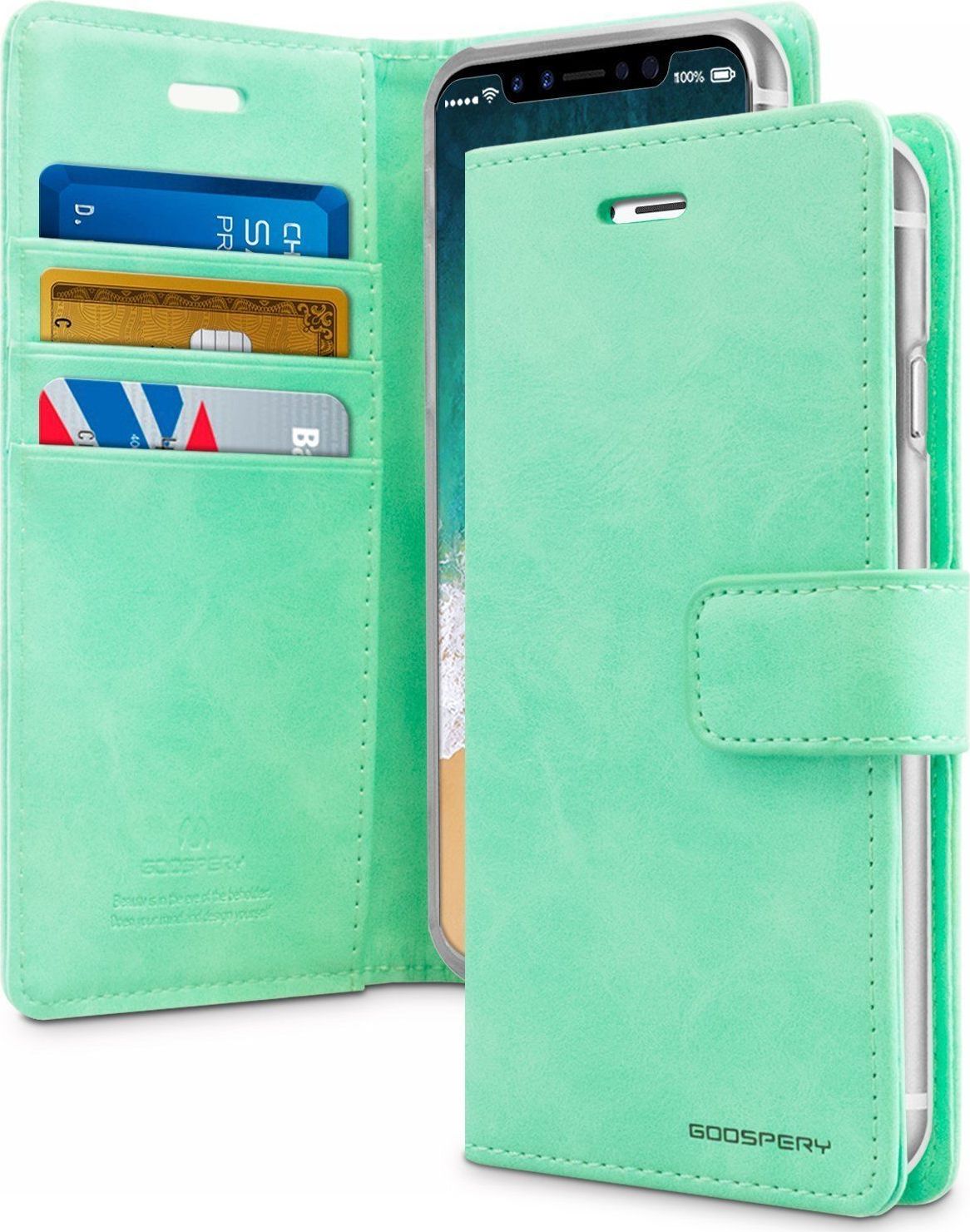 Mercury Pouzdro na iPhone 11 Pro - Mercury, Bluemoon Diary MINT