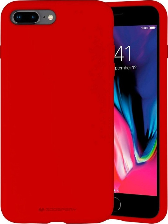 Mercury Ochranný kryt pro iPhone 7 PLUS / 8 PLUS - Mercury, Silicone Red