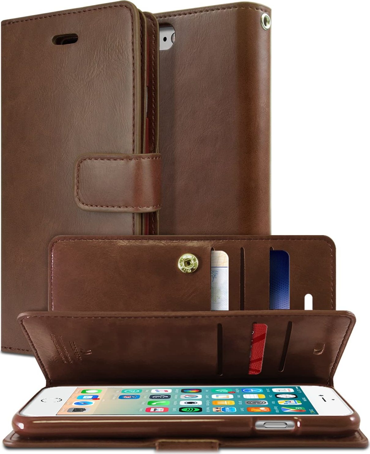Mercury Pouzdro / kryt pro iPhone 7 / 8 / SE (2020/2022) - Mercury, Mansoor Diary Brown