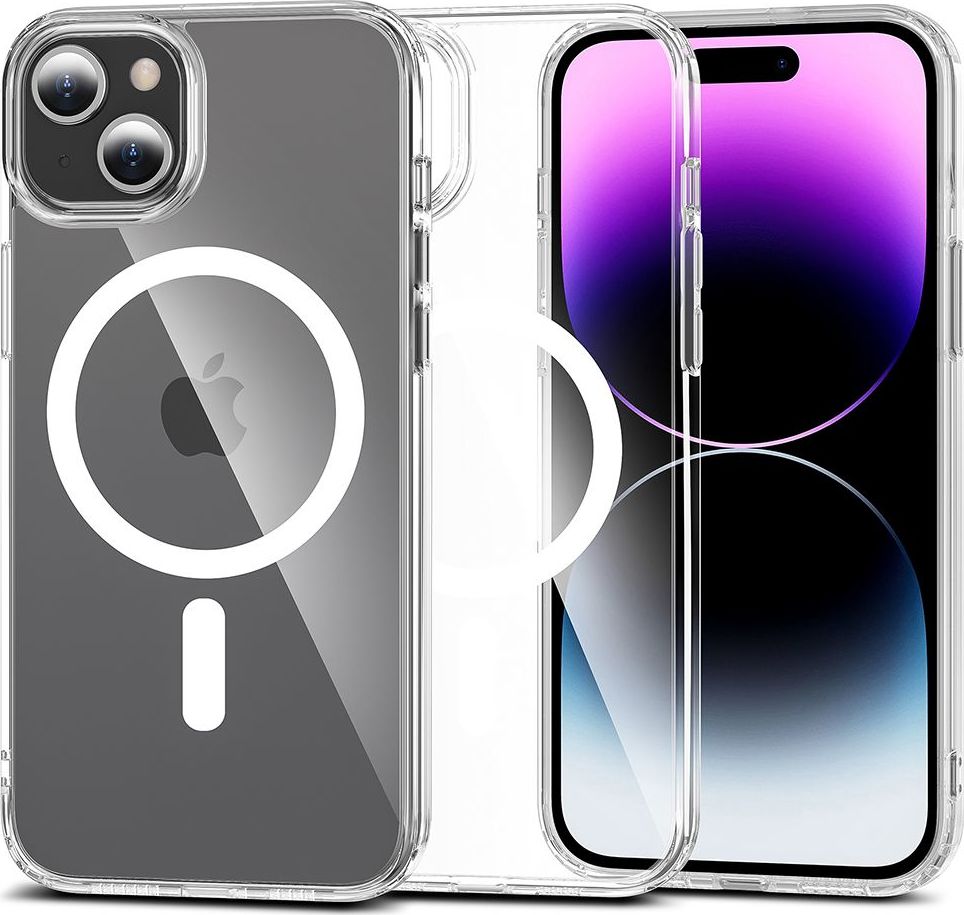 Tech-Protect Ochranný kryt pro iPhone 15 - Tech-Protect, FlexAir Hybrid MagSafe Clear