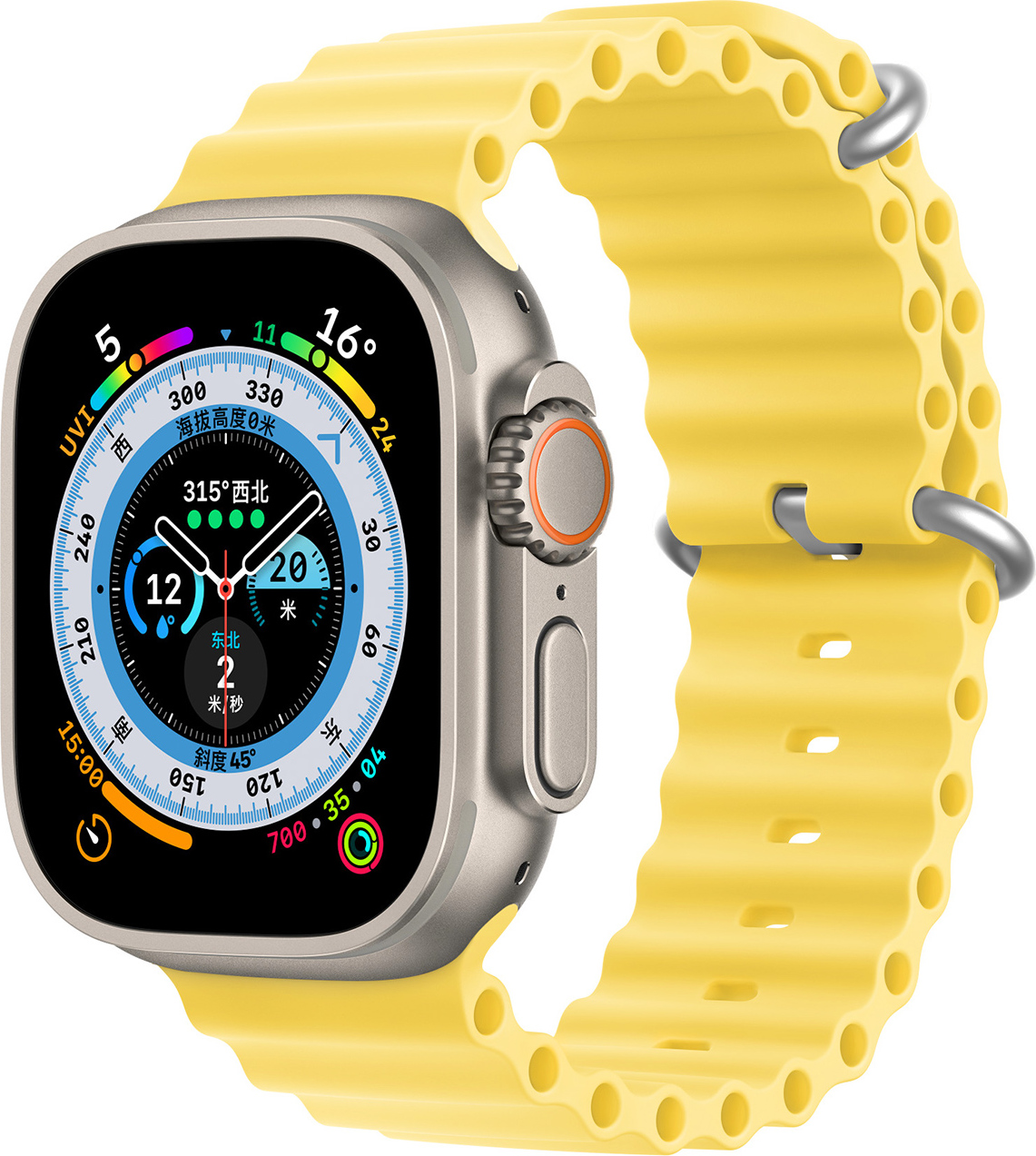 DuxDucis Řemínek pro Apple Watch 44mm / 45mm / 46mm / 49mm - DuxDucis, OceanWave Yellow