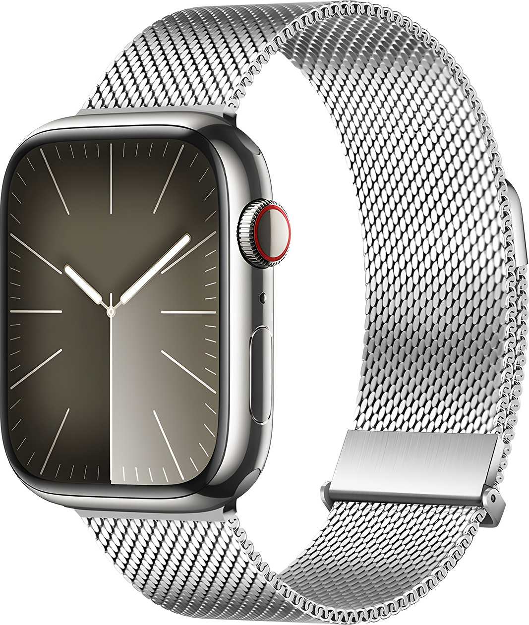 DuxDucis Řemínek na Apple Watch 44mm / 45mm / 46mm / 49mm - DuxDucis, Milanese Pro Silver