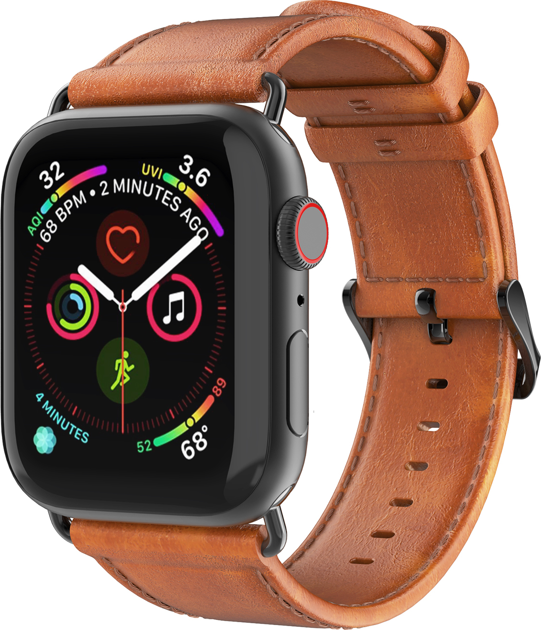 DuxDucis Kožený pásek / řemínek pro Apple Watch 44mm / 45mm / 46mm / 49mm - DuxDucis, Business Brown