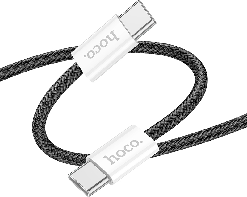 Hoco Kabel USB-C to USB-C - Hoco, X104 Source 60W/3A 200cm Black