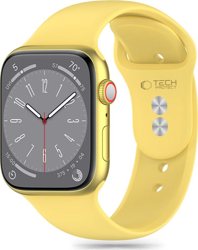 Tech-Protect Řemínek pro Apple Watch 44mm / 45mm / 46mm / 49mm - Tech-Protect, Silicone Canary Yellow