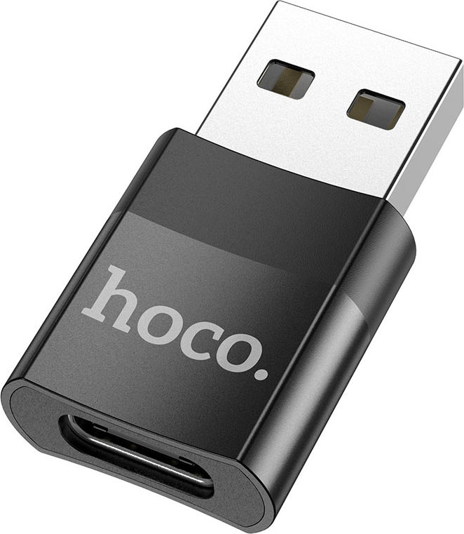 Hoco Redukce USB-A to USB-C - Hoco, UA17 Black
