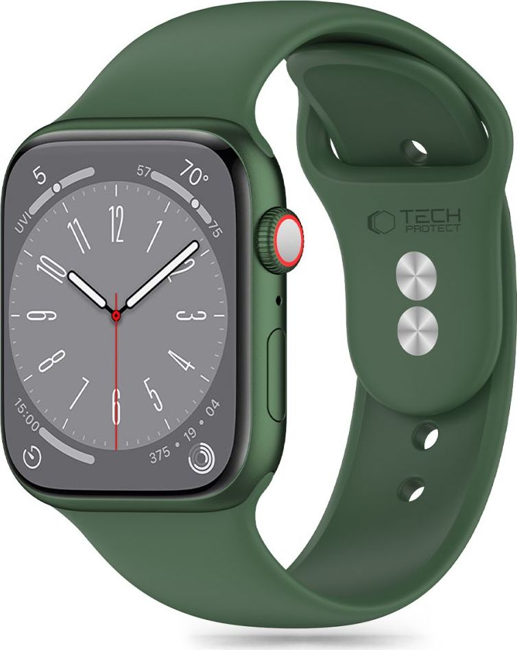 Tech-Protect Řemínek pro Apple Watch 44mm / 45mm / 46mm / 49mm - Tech-Protect, Silicone Olive
