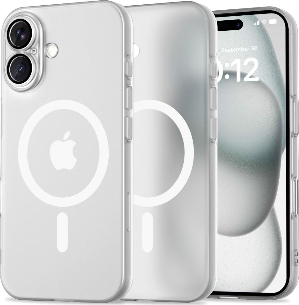 Tech-Protect Ochranný kryt na iPhone 16 - Tech-Protect, MagSlim MagSafe White