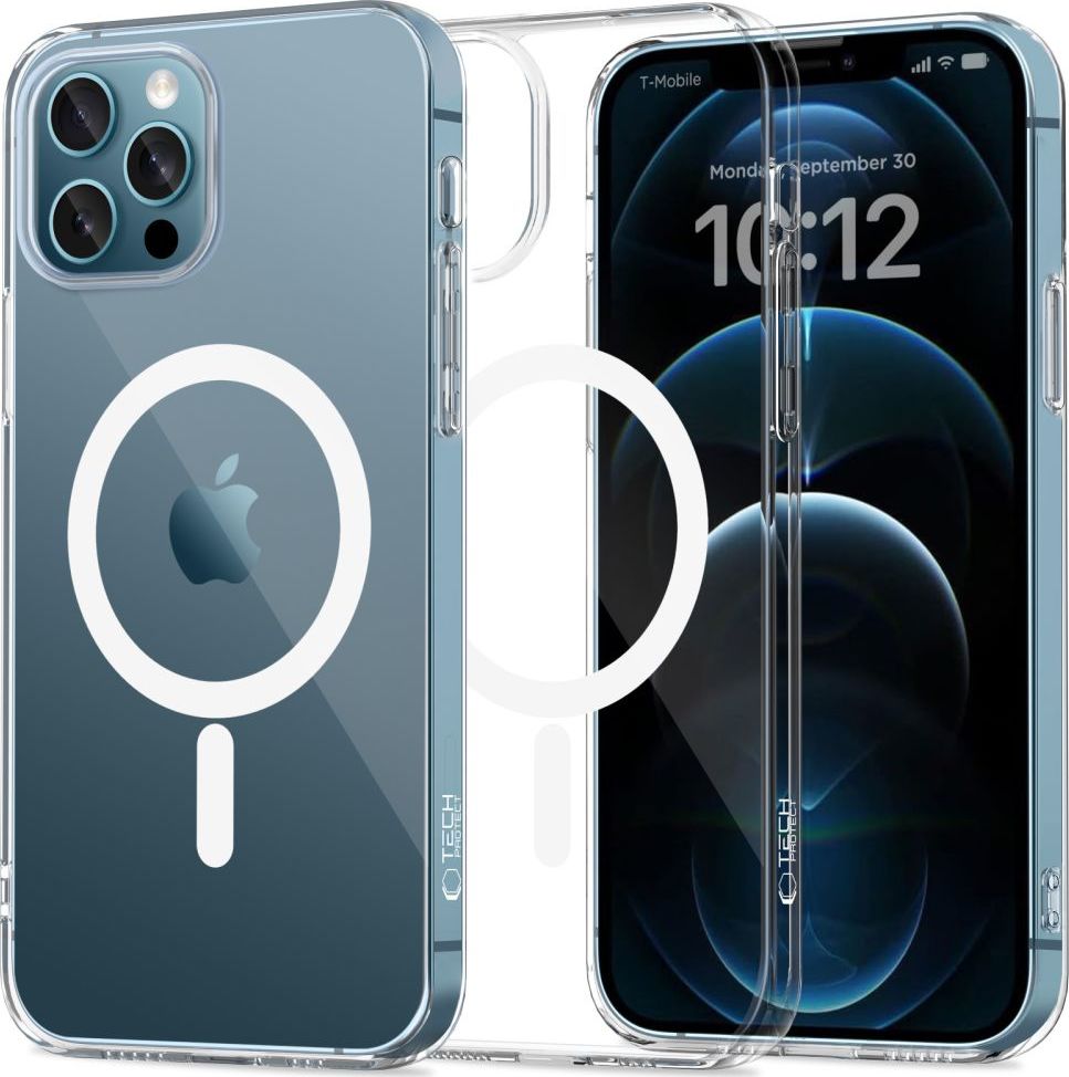 Tech-Protect Ochranný kryt na iPhone 12 / 12 Pro - Tech-Protect, FlexAir MagSafe Clear