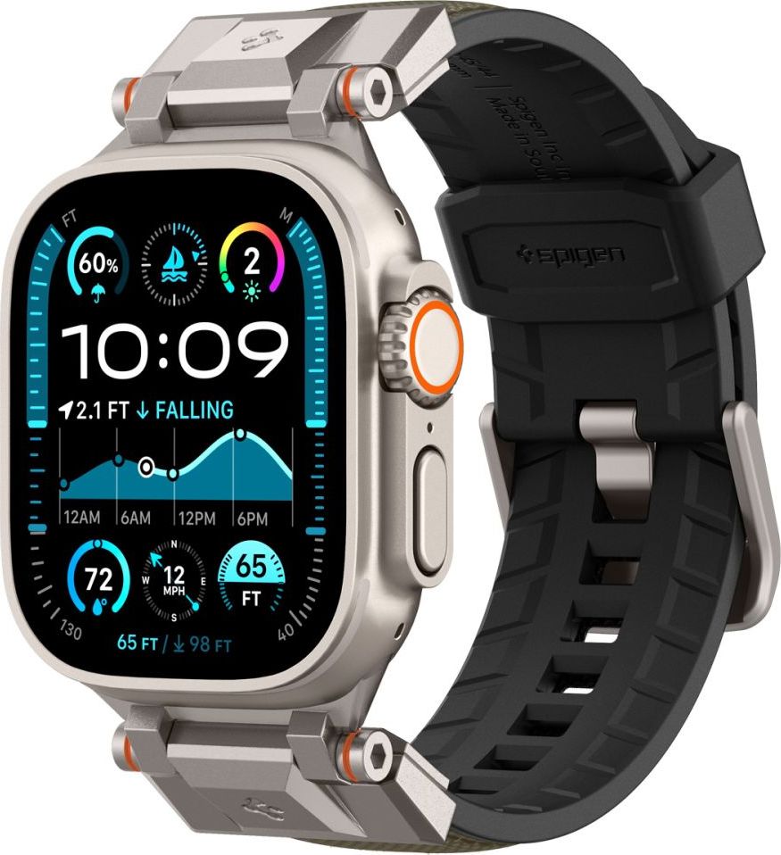 Spigen DuraPro Armor řemínek Apple Watch Ultra 49/46/45/44/42mm tmavě zelený