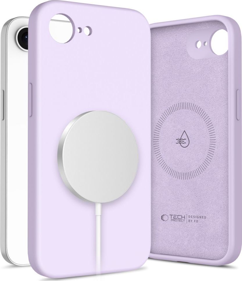 Tech-Protect Ochranný kryt na iPhone 16e - Tech-Protect, Liquid MagSafe Mauve