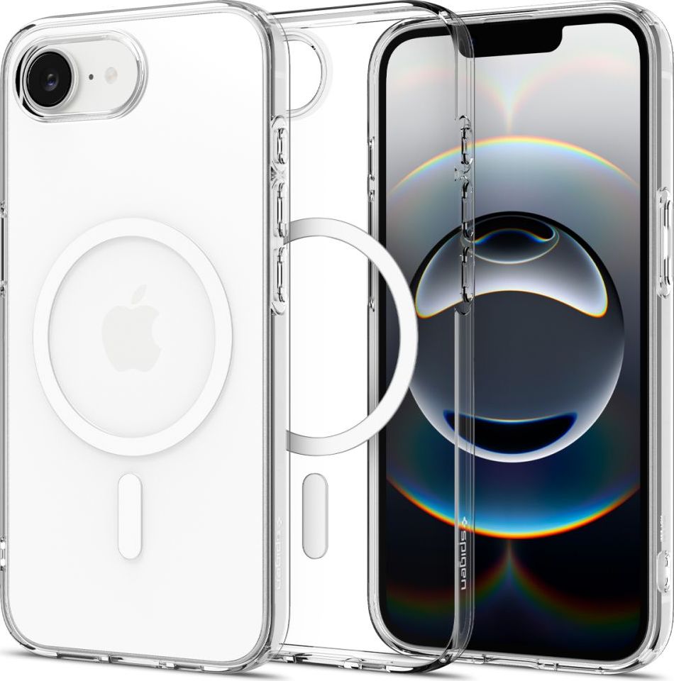 Spigen Liquid Crystal MagSafe kryt iPhone 16e bílý
