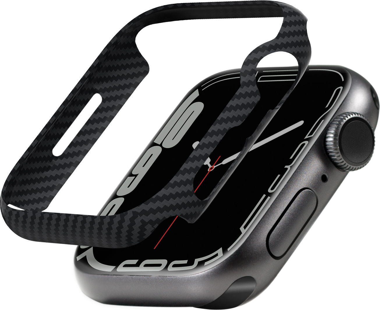 Pitaka Air case kryt Apple Watch 9/8/7 (45 mm) černý