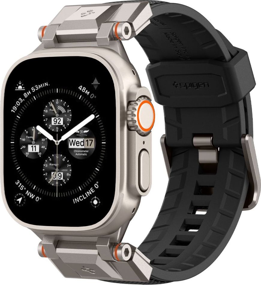 Řemínek pro Apple Watch 42/44/45/49 mm Spigen Dura Pro Armor Band - černý