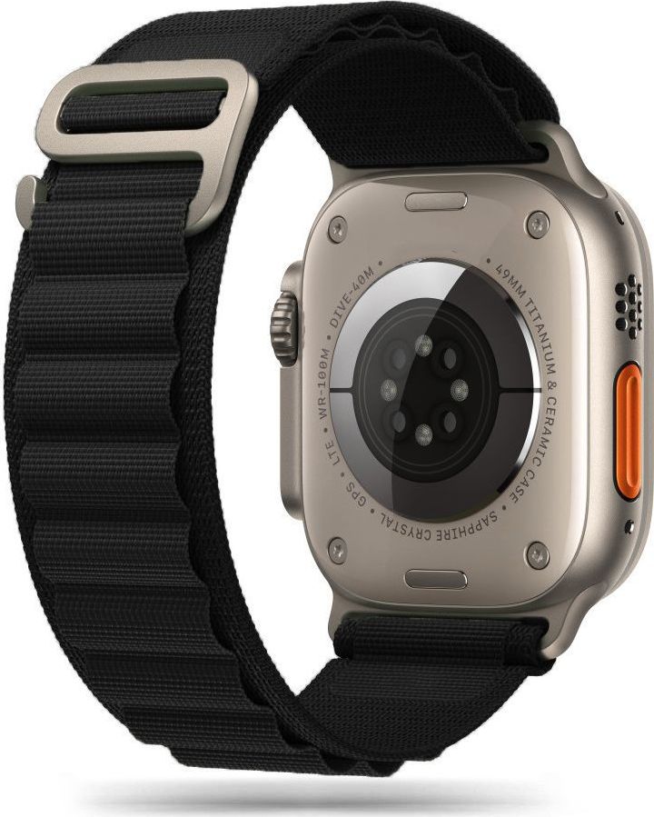 Tech-Protect Řemínek pro Apple Watch 44mm / 45mm / 46mm / 49mm - Tech-Protect, Nylon Pro Black