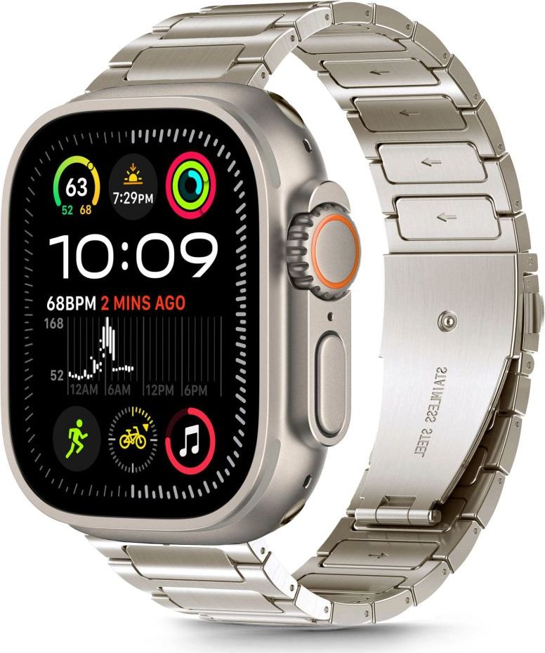 Tech-Protect Řemínek na Apple Watch 44mm / 45mm / 46mm / 49mm - Tech-Protect, Stainless Classic Titanium