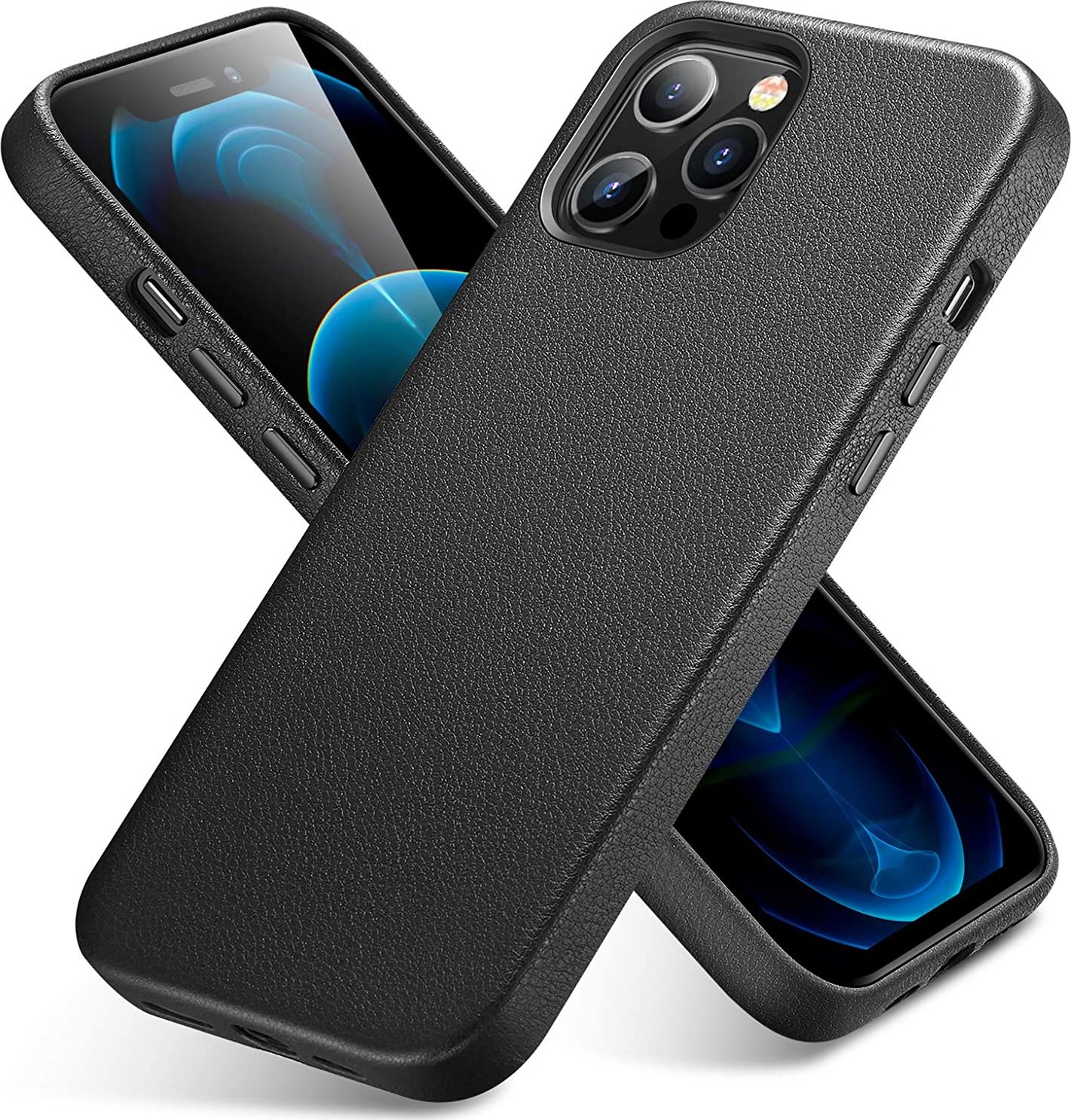 Esr Kožený kryt na iPhone 12 Pro MAX - ESR, Metro Leather Black