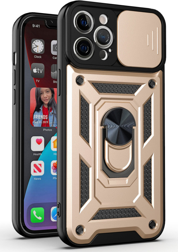 Mercury Ochranný kryt pro iPhone 11 Pro - Mercury, Camera Slide Gold