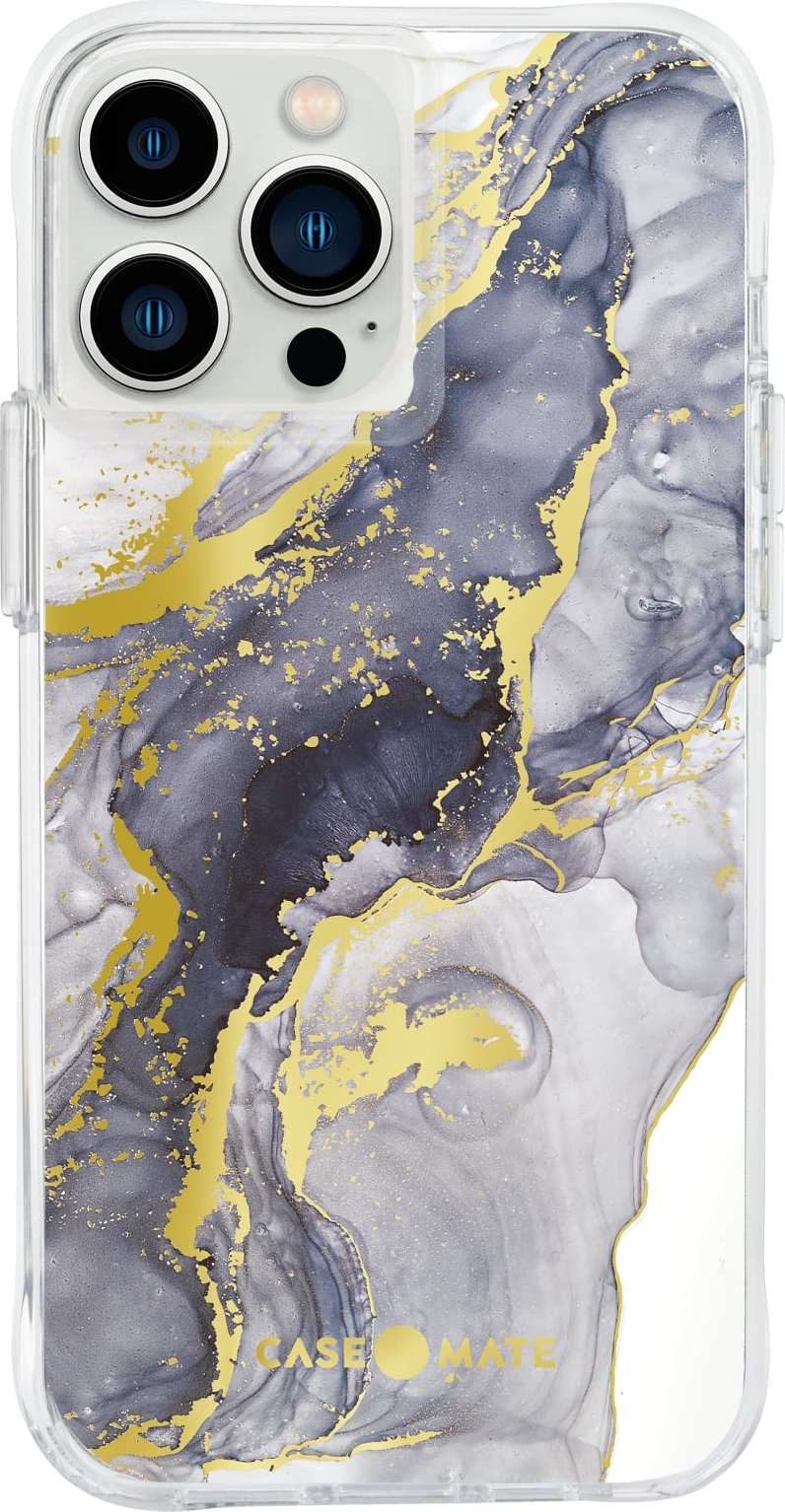 Case Mate Ochranný kryt pro iPhone 12 Pro MAX / 13 Pro MAX - Case Mate, Tough Print Navy Marble