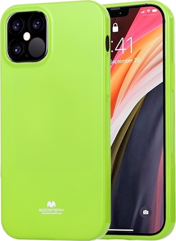Mercury Ochranný kryt pro iPhone 12 / 12 Pro - Mercury, Jelly Lime