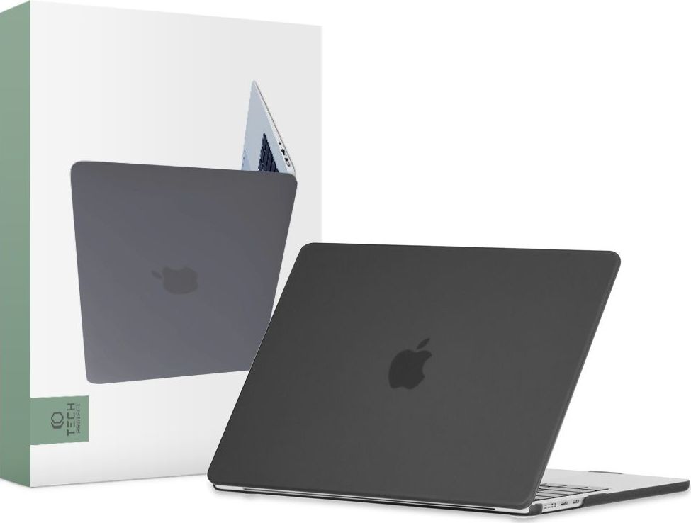 Tech-Protect Ochranný kryt na MacBook Air 13 (2022-2024) - Tech-Protect, SmartShell Matte Black