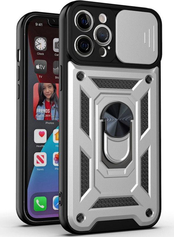 Mercury Ochranný kryt pro iPhone 13 Pro MAX - Mercury, Camera Slide Silver