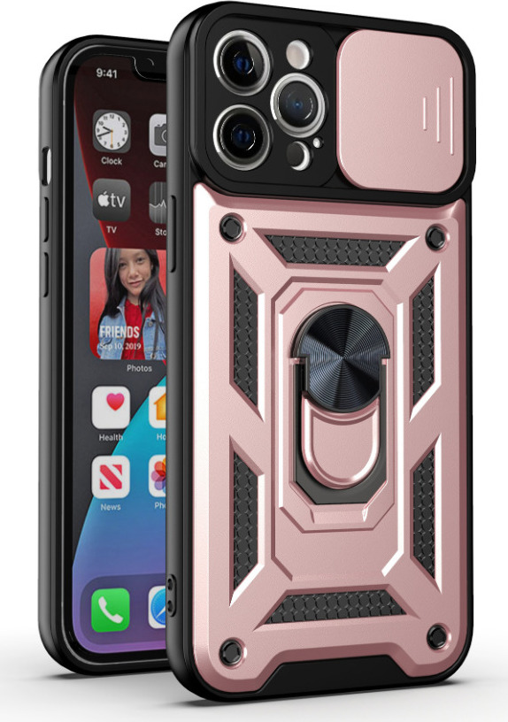 Mercury Ochranný kryt pro iPhone 12 Pro - Mercury, Camera Slide Gold