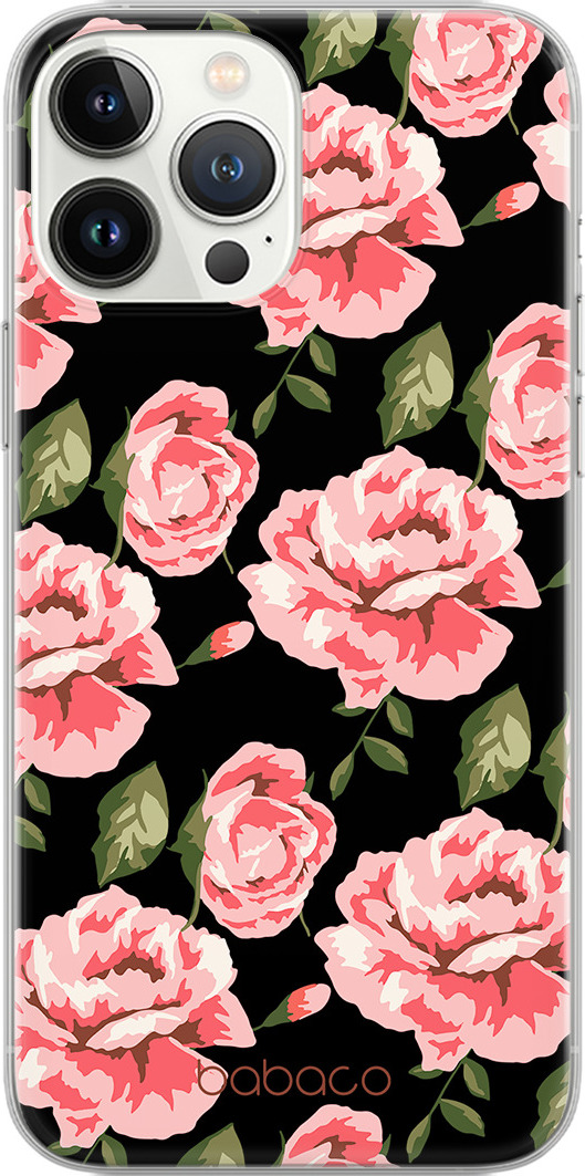 Babaco Ochranný kryt pro iPhone 12 Pro MAX - Babaco, Flowers 013 Black